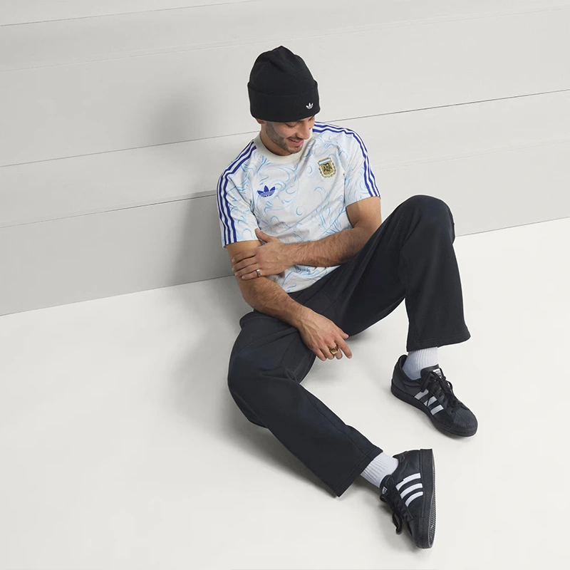 Adidas Argentina Originals All Over Print T-Shirt - Image 4