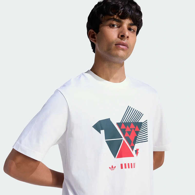 Adidas White Mexico DNA T-Shirt - Image 5