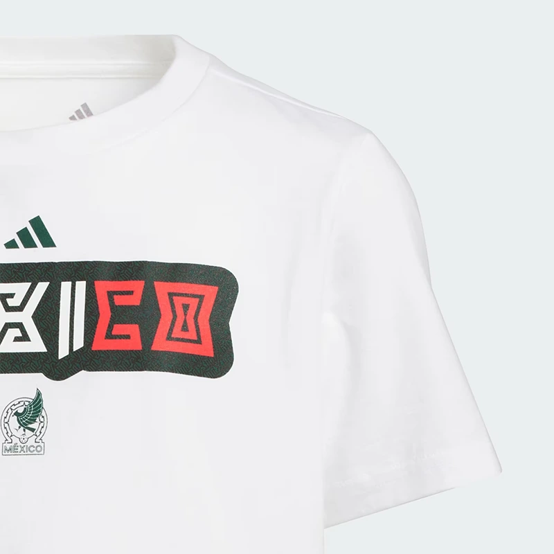 Adidas World Cup 26 Mexico Home Graphic Tee Junior - Image 8