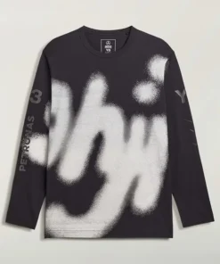 Adidas Y-3 MERCEDES - AMG PETRONAS FORMULA 1 TEAM YOHJI GRAPHIC LONG SLEEVE TEE
