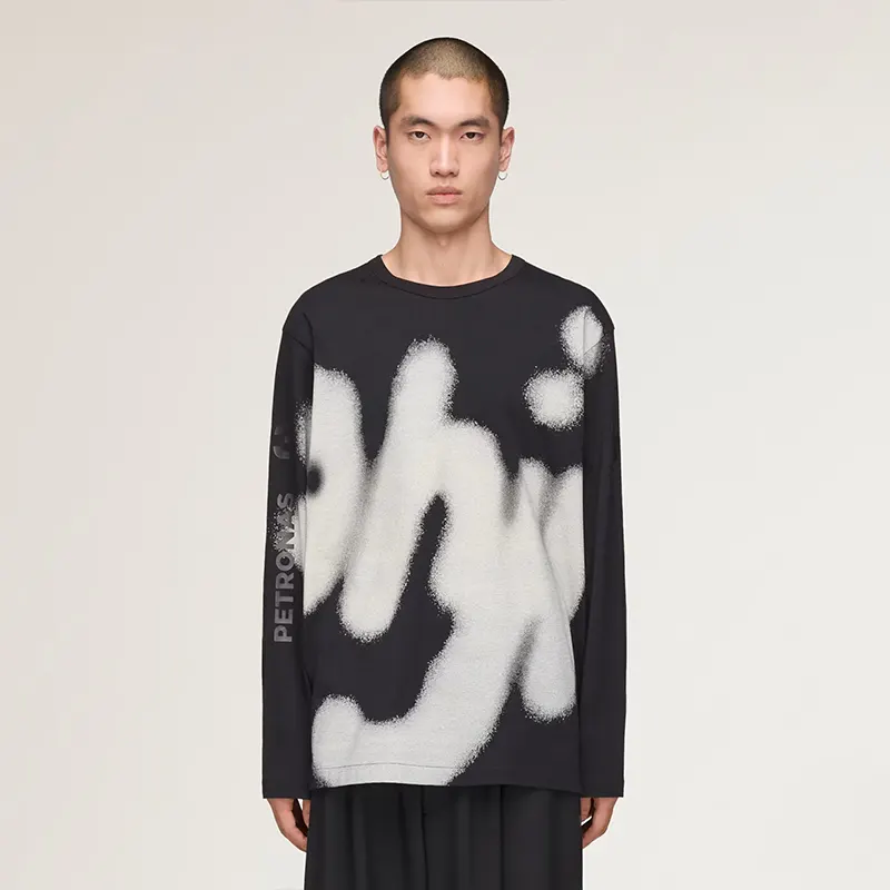 Adidas Y-3 MERCEDES - AMG PETRONAS FORMULA 1 TEAM YOHJI GRAPHIC LONG SLEEVE TEE - Image 3