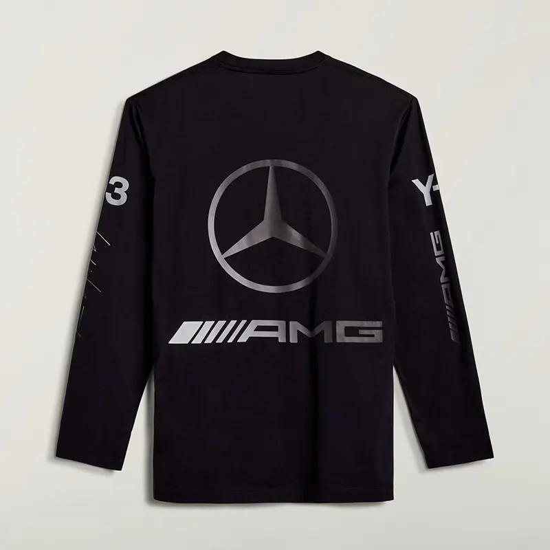 Adidas Y-3 MERCEDES CHAOS LOGO LONG SLEEVE TEE - Image 2