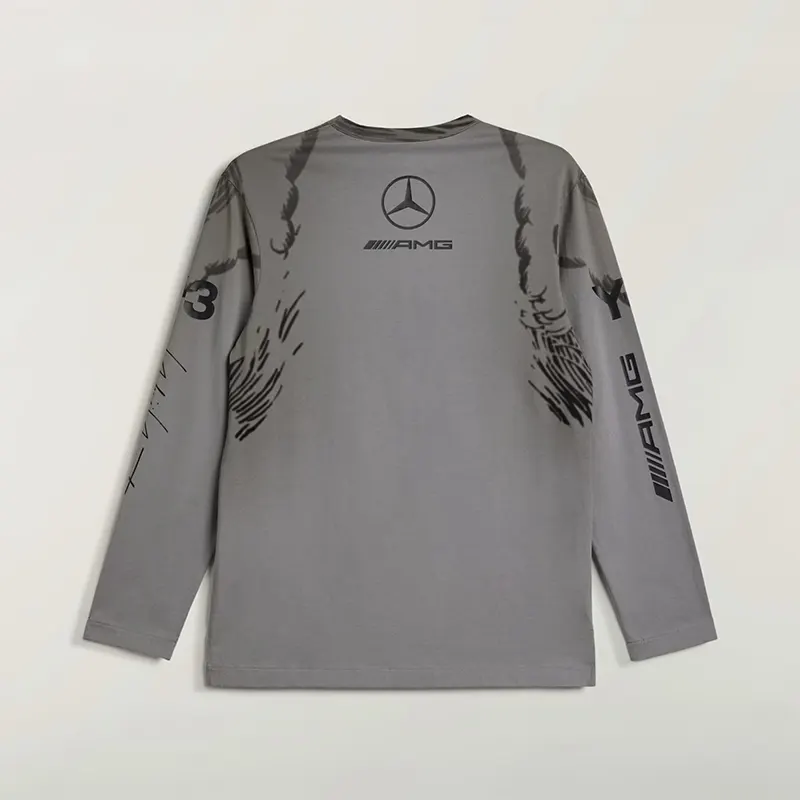 Adidas Y-3 MERCEDES WOLF GRAPHIC LONG SLEEVE TEE - Image 2