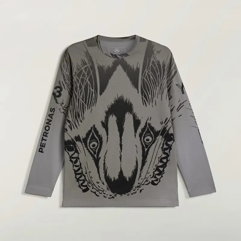 Adidas Y-3 MERCEDES WOLF GRAPHIC LONG SLEEVE TEE
