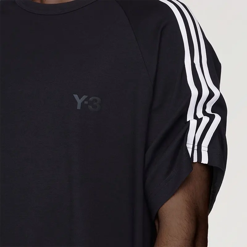 Adidas Y-3 Short Sleeve Tee 3-Stripes - Image 4