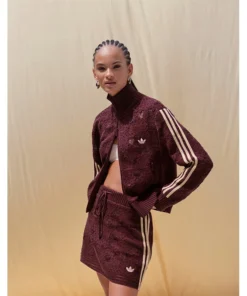 Adidas x ASOS Brown Crochet Tracksuit