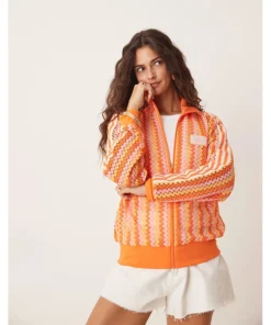 Adidas x ASOS Orange Crochet Tracksuit