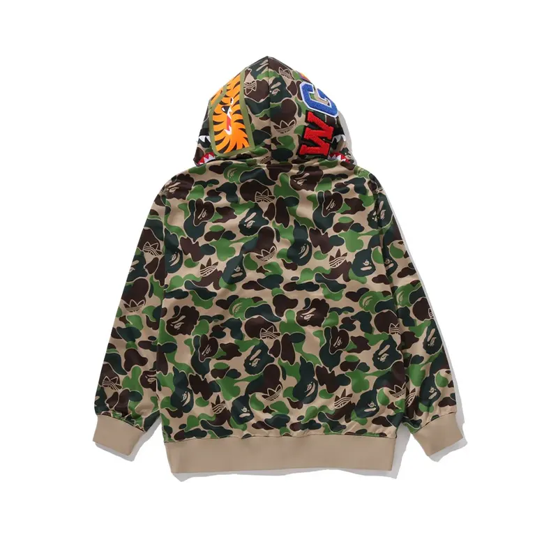 Adidas x BAPE Relaxed Fit Track Camo Shark Full Zip Hoodie - Image 3
