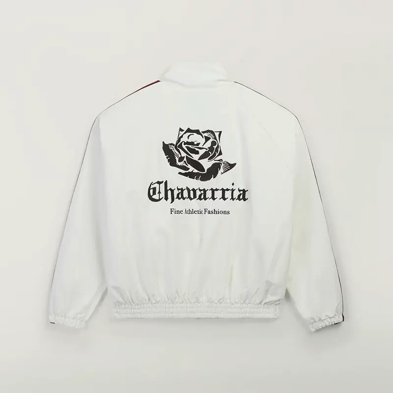 Adidas x Willy Chavarria Woven White Zipper Jacket - Image 2