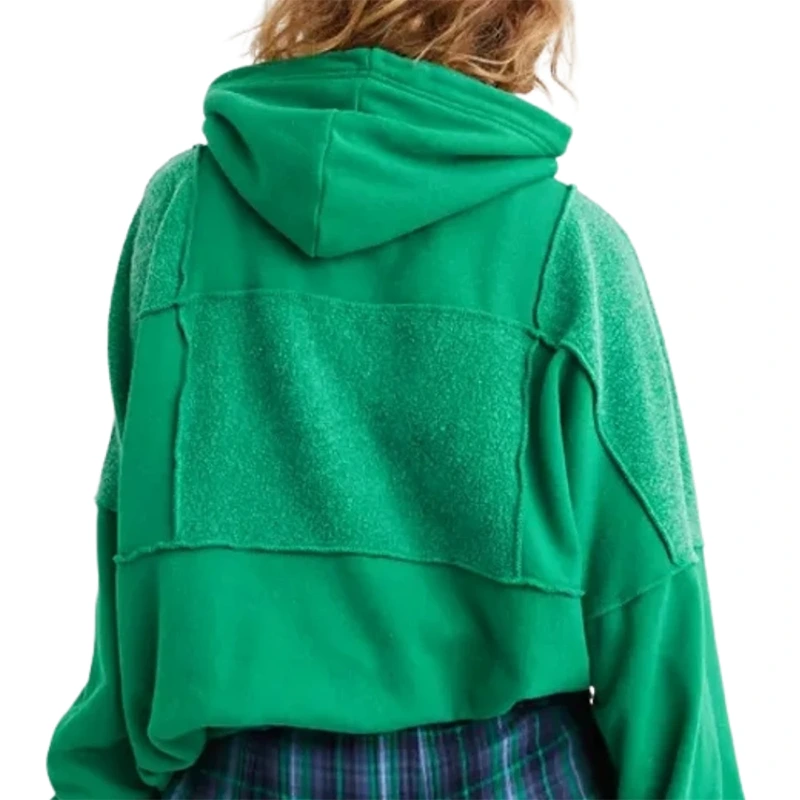 Aerie Sherpa Patchwork Hoodie - Image 3
