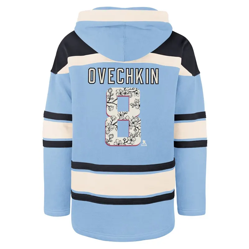 Alexander Ovechkin Washington Capitals 47 Cherry Blossom Lacer Pullover Hoodie - Image 2
