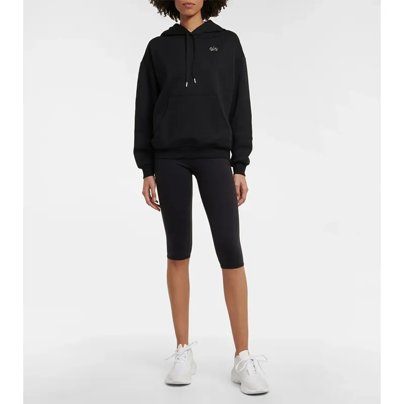 Alo Yoga Accolade Cotton-Blend Hoodie - Image 2