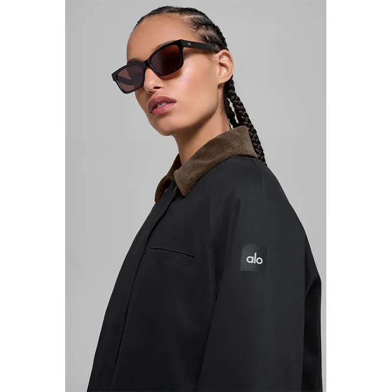 Alo Yoga Alo Twill Barn Jacket Espresso - Image 3