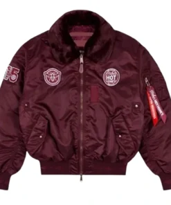 Alpha Industries B-15 Burgundy Bomber Jacket