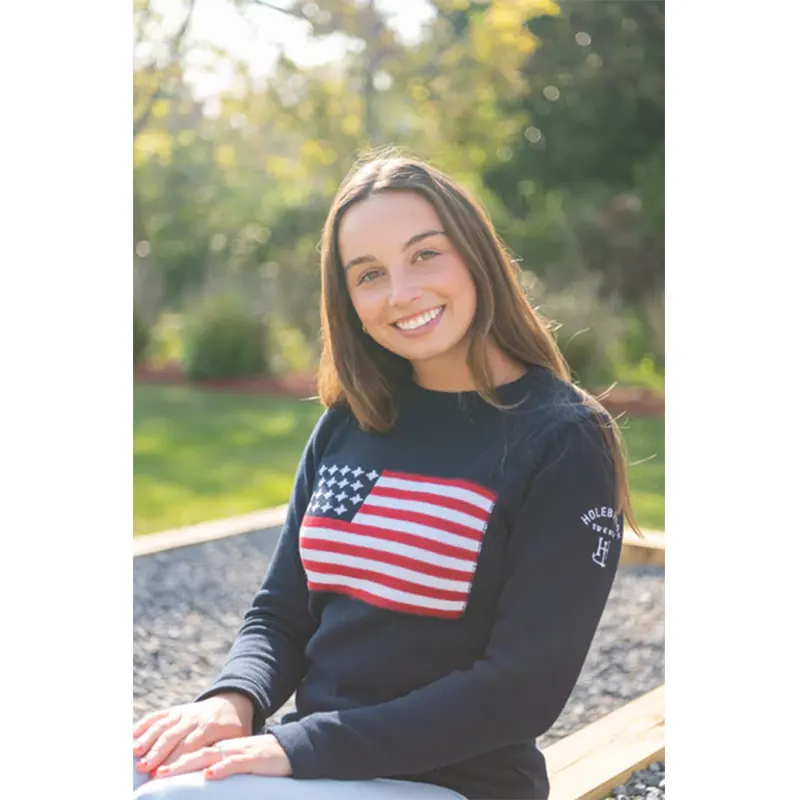 American Flag Sweatshirt Women - Image 3