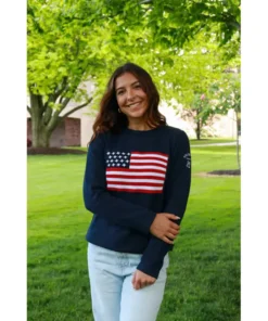 American Flag Sweatshirt Women