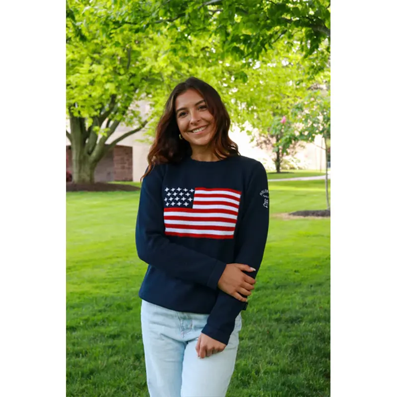 American Flag Sweatshirt Women