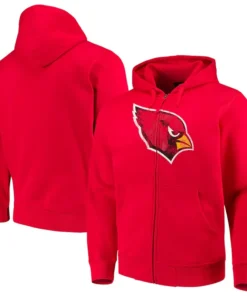 Arizona Cardinals G-III Sports by Carl Banks Primary Logo Full-Zip Hoodie