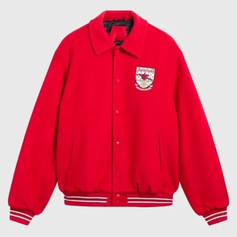 Arsenal Essentials Varsity Red Jacket
