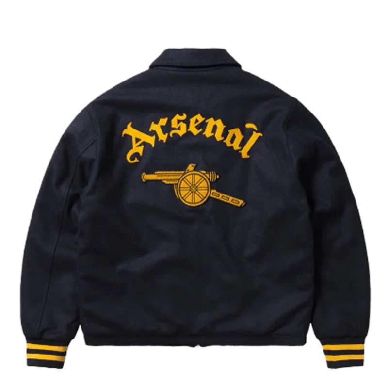 Arsenal X Aries Wool Bomber Jacket - Image 2