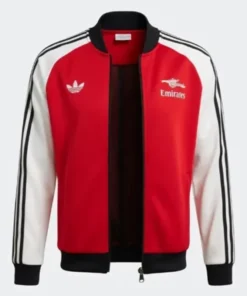 Arsenal x Adidas Track Red & White Jacket