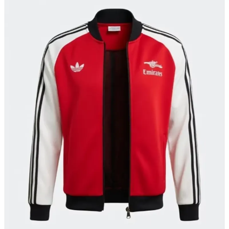 Arsenal x Adidas Track Red & White Jacket