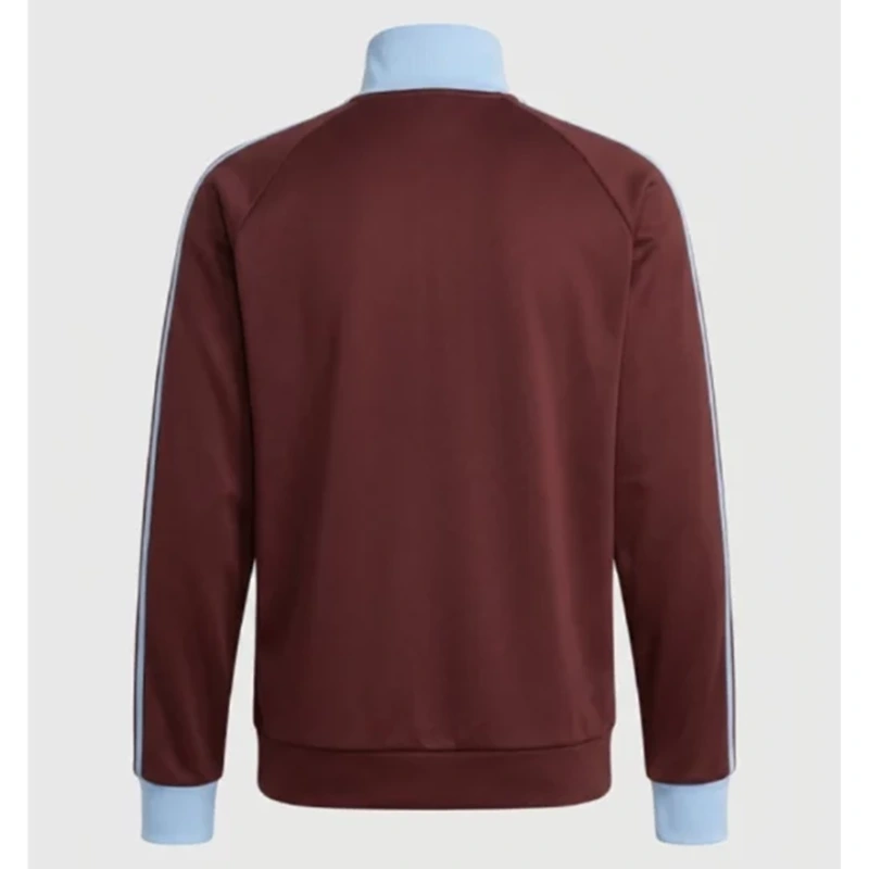 Aston Villa Adidas Track Brown Jacket - Image 2