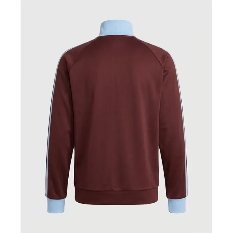Aston Villa Adidas Track Brown Jacket - Image 2