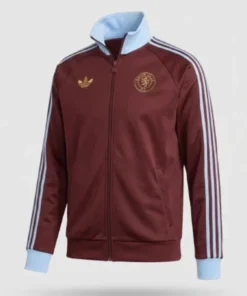 Aston Villa Adidas Track Brown Jacket