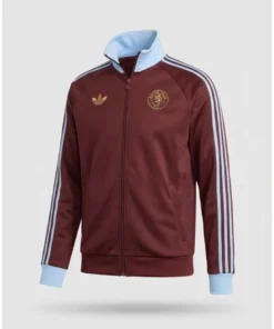Aston Villa Adidas Track Brown Jacket