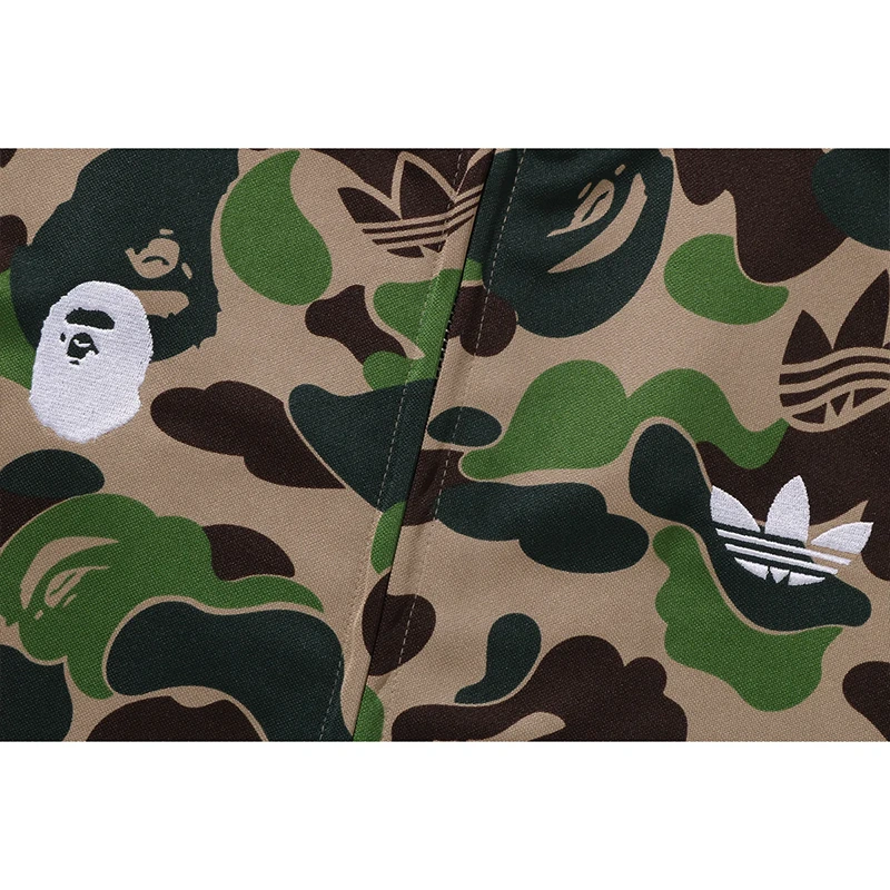 BAPE X Adidas Relaxed Fit Track Camo Shark Hoodie - Image 5
