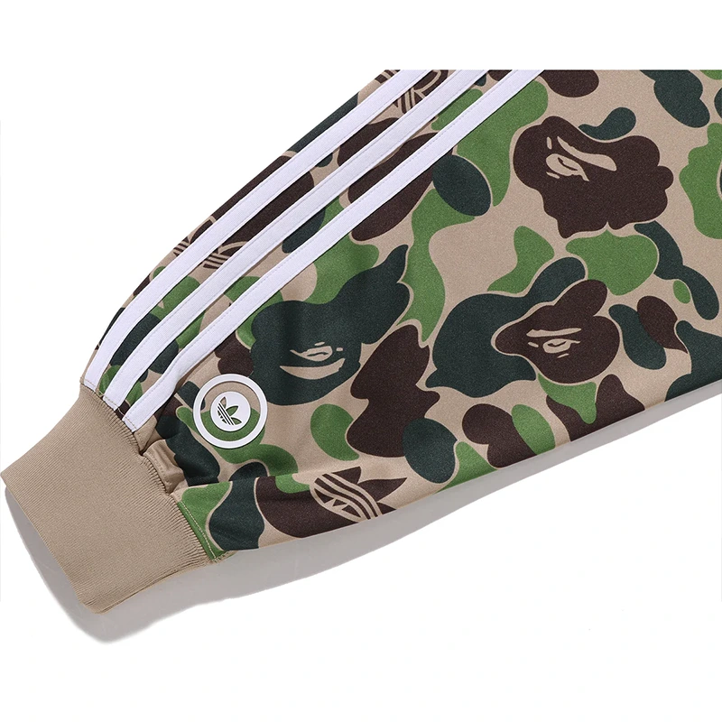 BAPE X Adidas Relaxed Fit Track Camo Shark Hoodie - Image 6