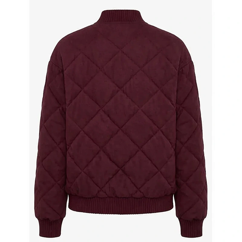 Babies Lisa Quilted Burgundy Jacket - Image 2