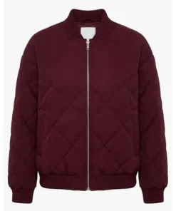 Babies Lisa Quilted Burgundy Jacket