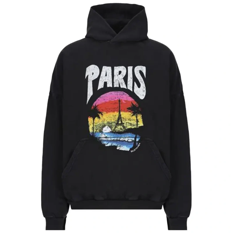 Balenciaga Paris Tropical Oversized Hoodie