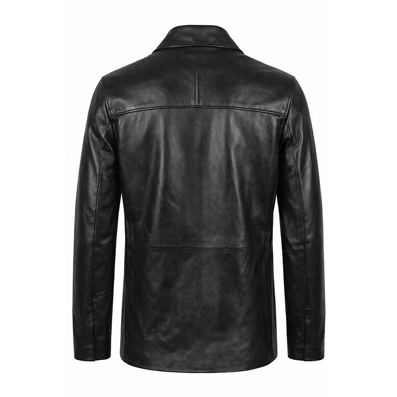 Benny Hinn Final Teaching on Total Recovery Black Leather Jacket - Image 2