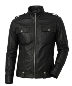 Biker Black Men’s Designer Leather Jacket