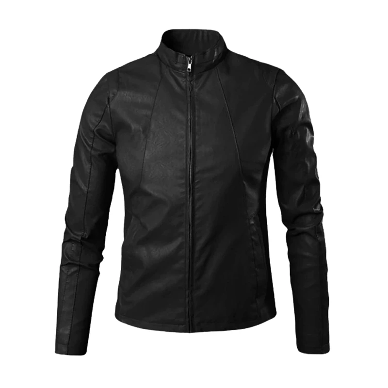 Black Viper Men’s Leather Biker Jacket