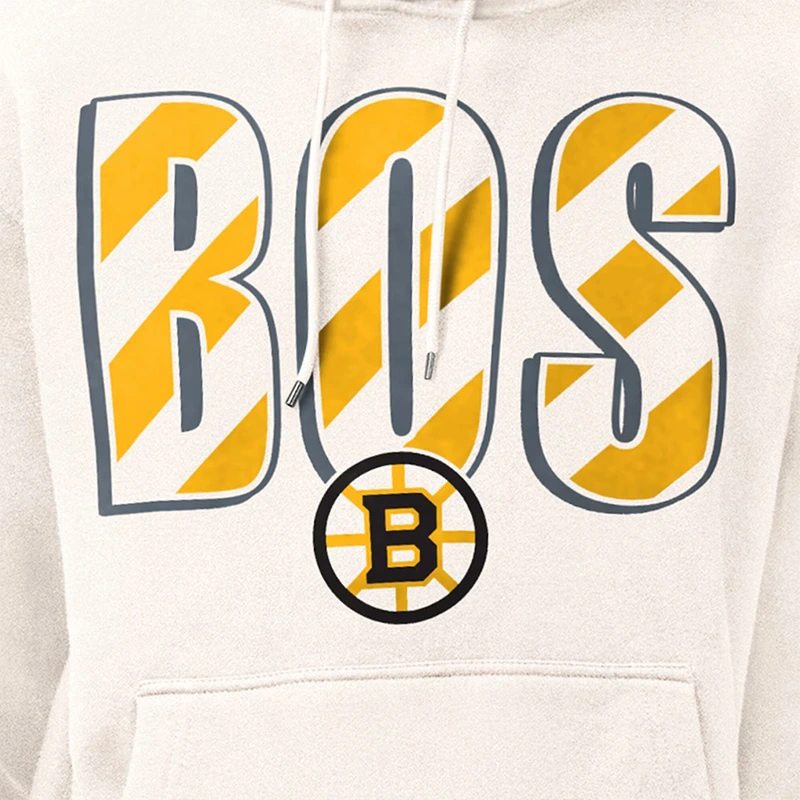 Boston Bruins Starter City Abbreviation Fleece Hoodie - Image 3