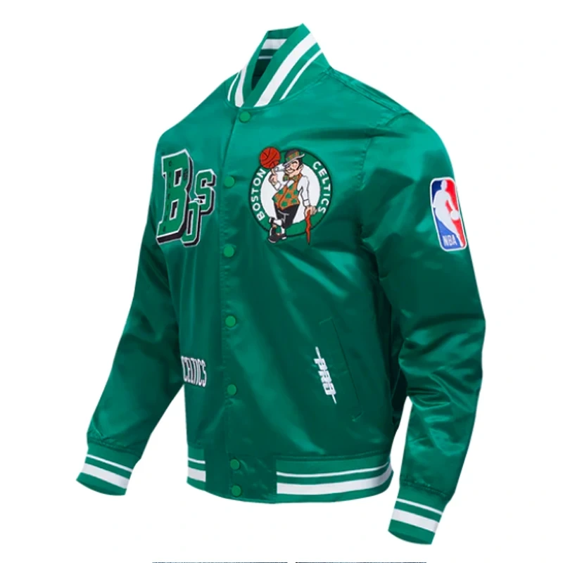 Boston Celtics Best of Rib Satin Jacket - Image 2