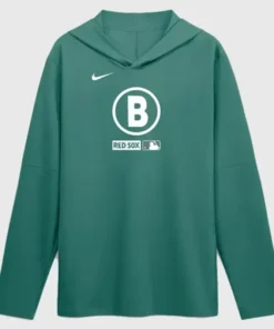 Boston Red Sox Nike City Connect Long Sleeve Green Hooded