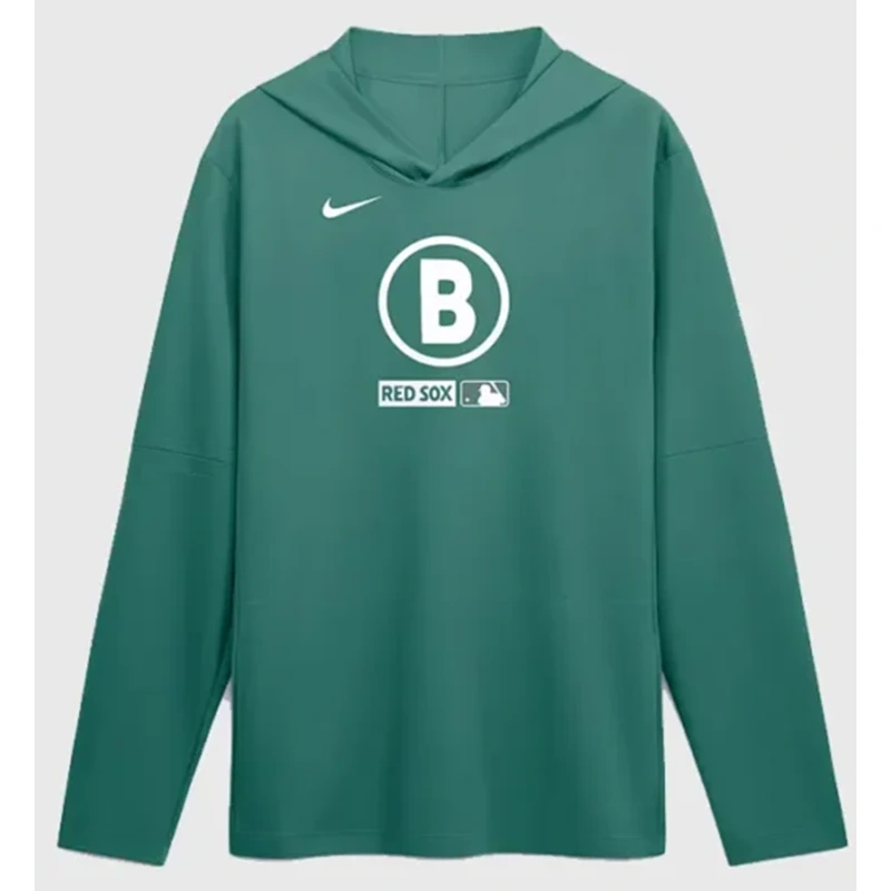 Boston Red Sox Nike City Connect Long Sleeve Green Hooded
