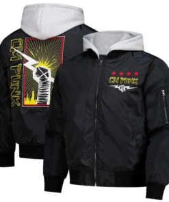 CM Punk Hooded Bomber Jacket