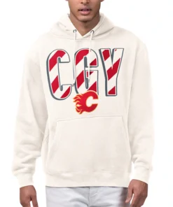 Calgary Flames Starter City Abbreviation Fleece Hoodie