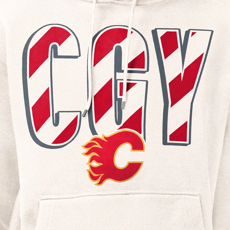Calgary Flames Starter City Abbreviation Fleece Hoodie - Image 3