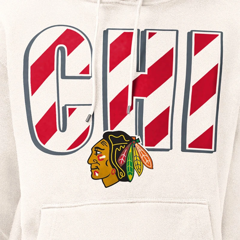 Chicago Blackhawks Starter City Abbreviation Fleece Hoodie - Image 3