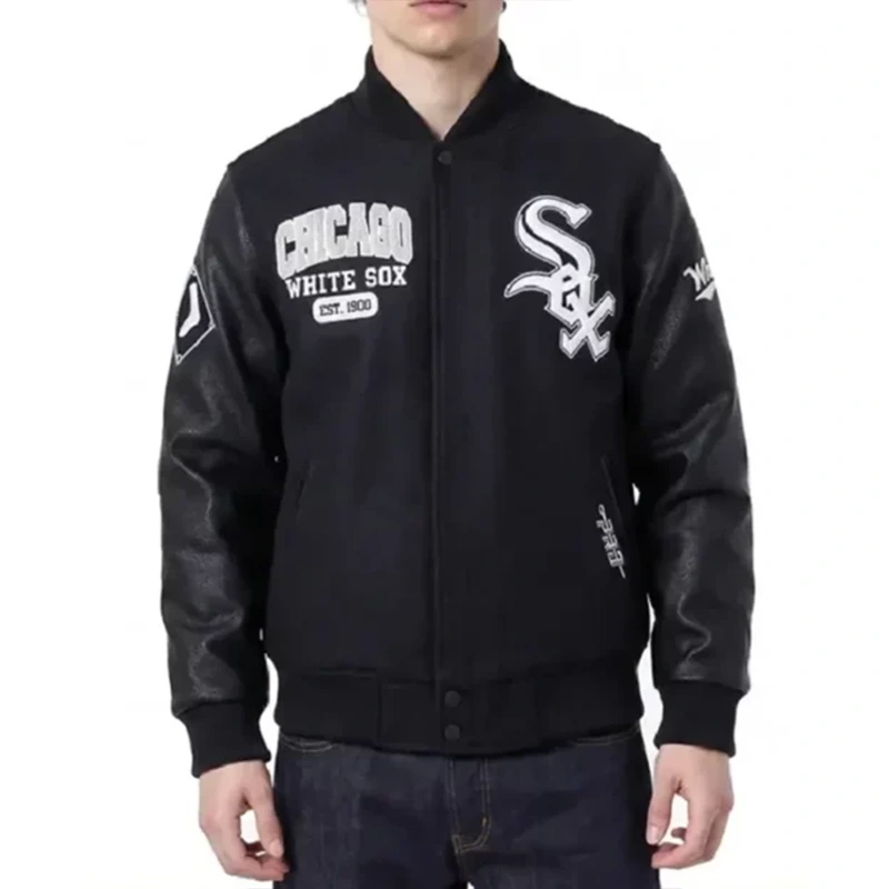 Chicago White Sox City Arch Black Varsity Jacket