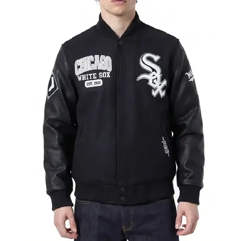 Chicago White Sox City Arch Black Varsity Jacket