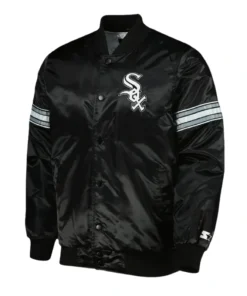 Chicago White Sox Pick & Roll Black Satin Jacket
