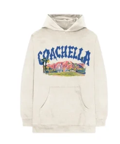 Coachella Pastels 2026 Lineup Cream Hoodie
